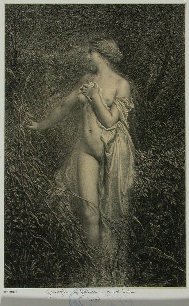 Nainen kaislikossa, 1849, Joseph F&eacute;lon