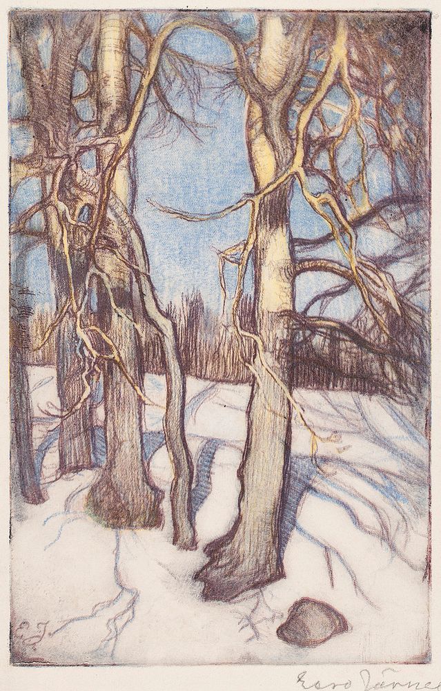 Trees in winter, 1915, Eero Järnefelt