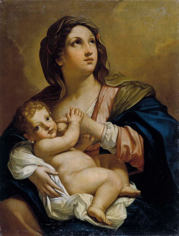 Virgin and child, Elisabetta Sirani