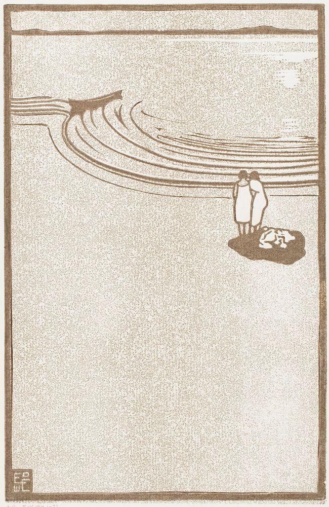On the beach, 1914, Eric O. W. Ehrström