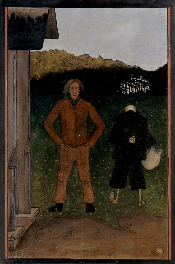 Death and the peasant, 1896, by Hugo Simberg