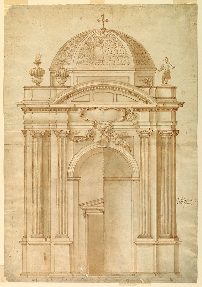 Elevation of a Chapel, with Alternative Suggestions