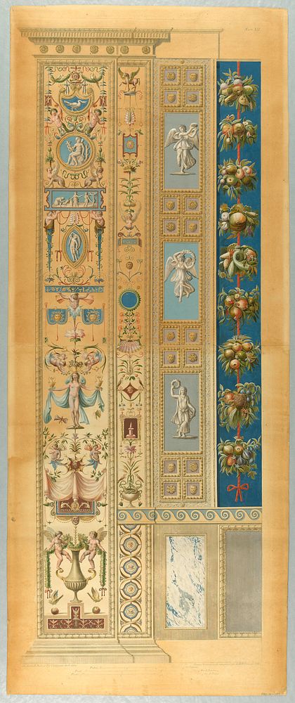 Wall Decoration, Plate XII from Le loggie di Rafaele nel Vaticano (Raphael's Loggia in the Vatican), Giovanni Volpato