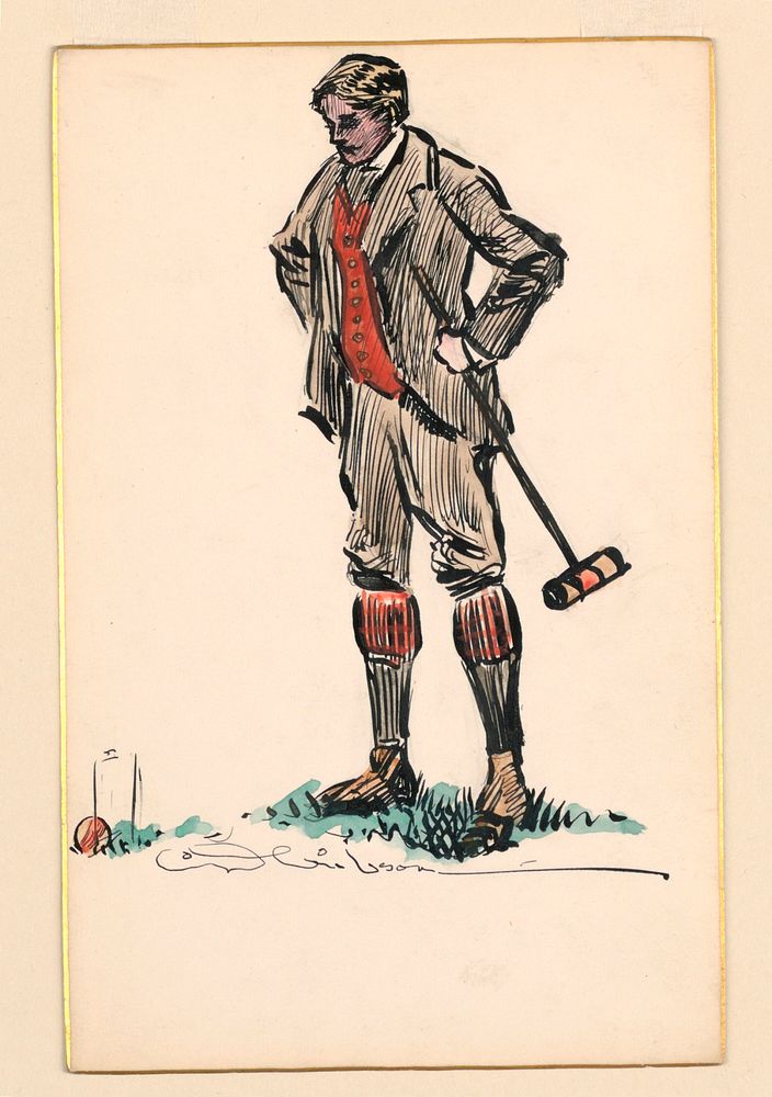 Croquet Player, Charles Dana Gibson