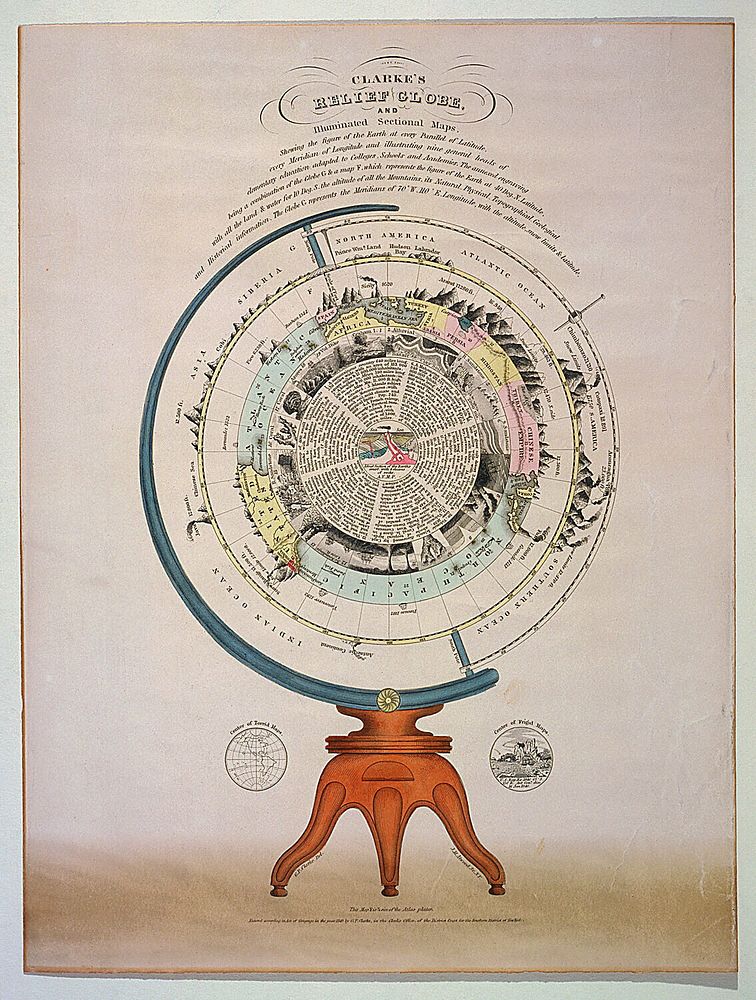 Clarke's Relief Globeม J.M. Attwood