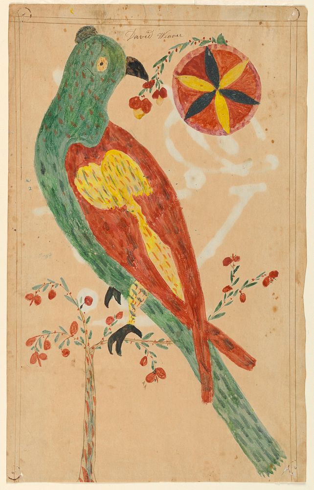 Fraktur: Bird and Flowers