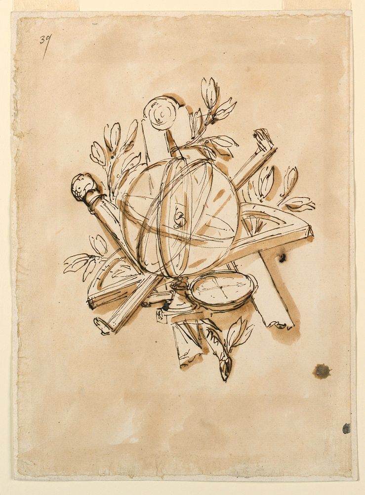 Trophy with tools for measurement, Giuseppe Barberi