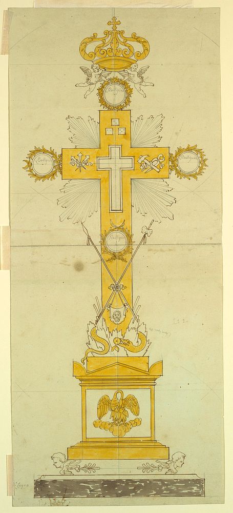 Elevation of a Reliquary Cross, Pietro Belli