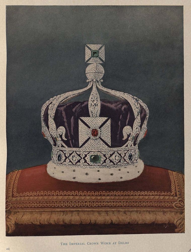 The Imperial Crown worn at Delhi Darbar (1911).