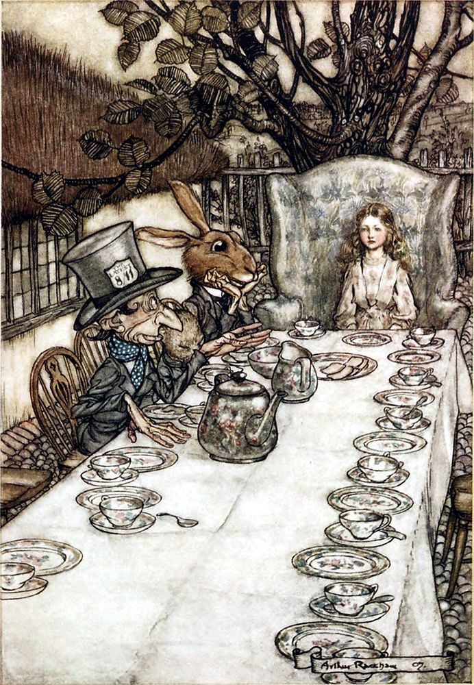 Alice's Adventures in Wonderland (1916) illustrated by Arthur Rackham.