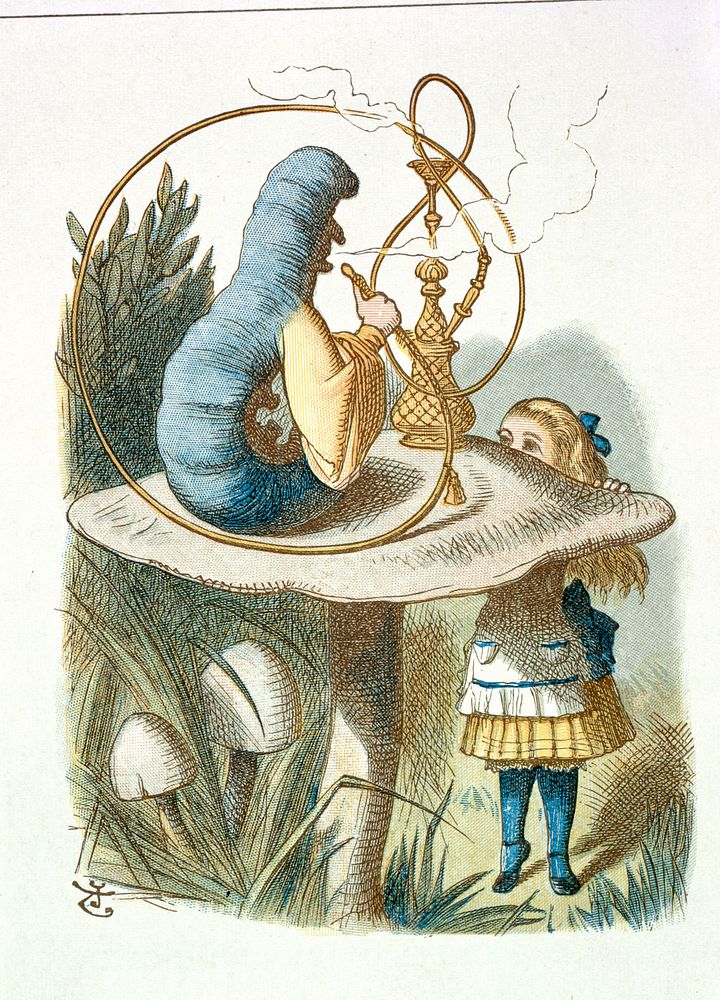 Illustration from The Nursery "Alice", containing twenty coloured enlargements from Tenniel's illustrations to "Alice's…