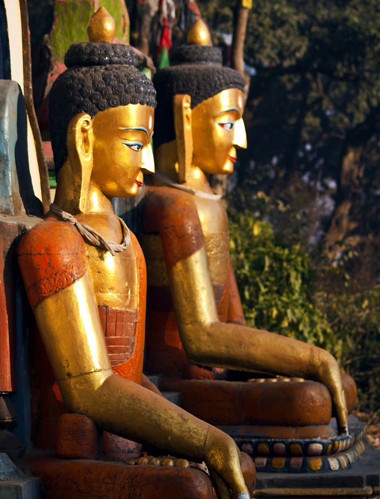 Buddha statues, religious sacred sculpture.