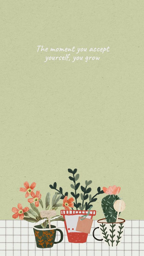 Cute plant lover iPhone wallpaper, aesthetic houseplant background