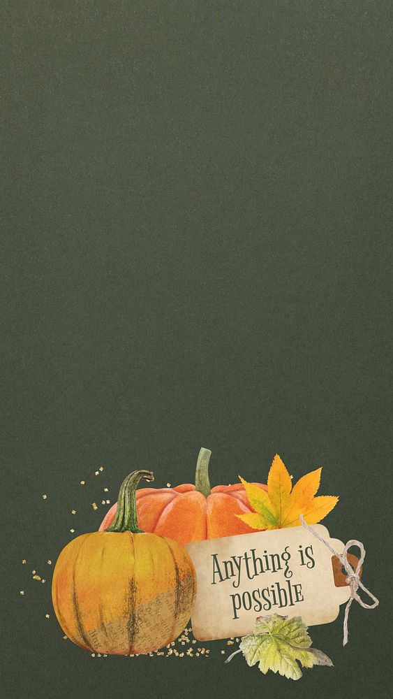 Halloween pumpkin illustration iPhone wallpaper
