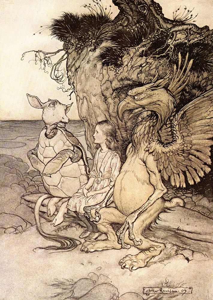 That's very curious from Alice's adventures in Wonderland (1916) by Arthur Rackham