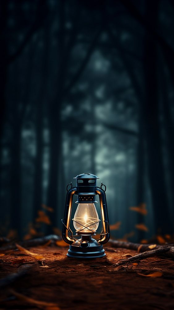 Lantern tranquility illuminated darkness design