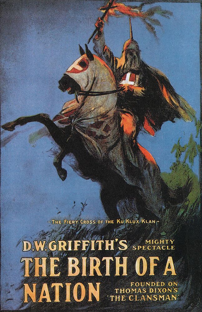 Theatrical release poster for The Birth of a Nation (1915), distributed by Epoch Film Co.