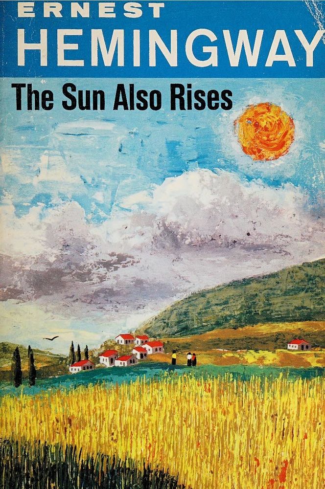 Cover of the book The Sun Also Rises by Ernest Hemingway (from its 1954 reprint).