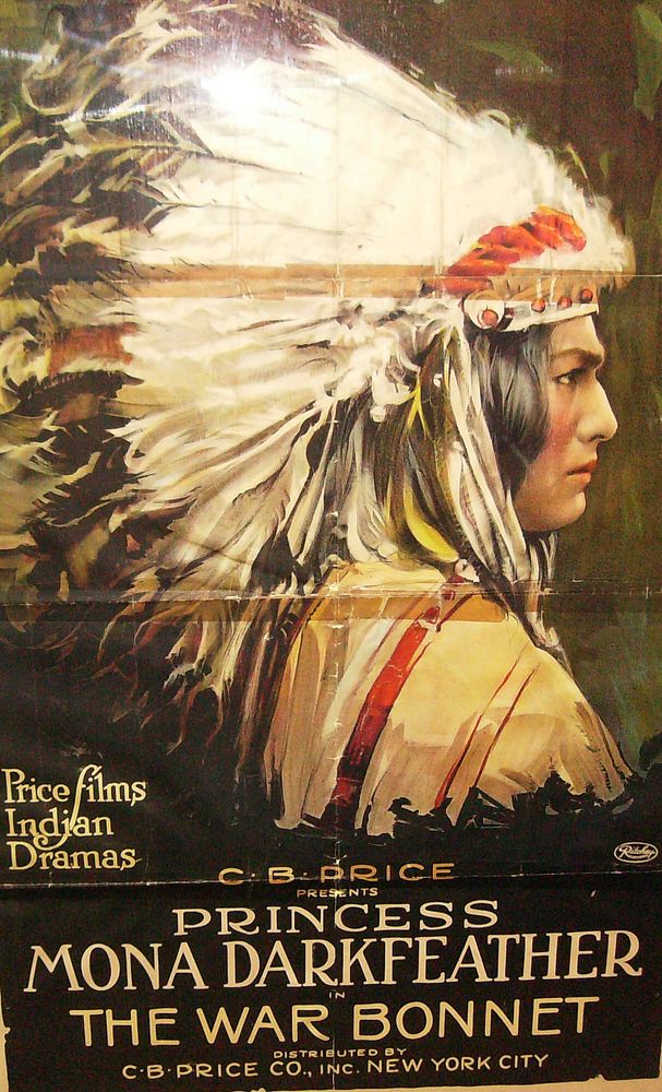 Poster of the 1914 movie The War Bonnet.