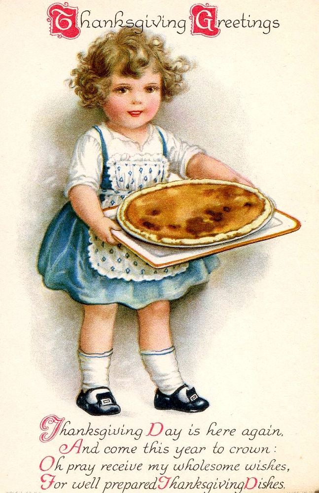 Thanksgiving postcard circa 1910.