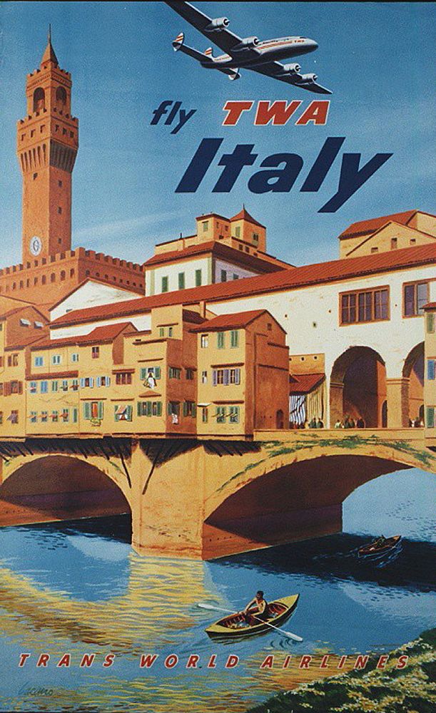 Trans World Airlines advertising poster