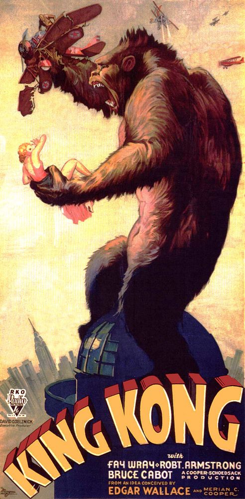 This is a scan of the original publicity poster for King Kong (1933)