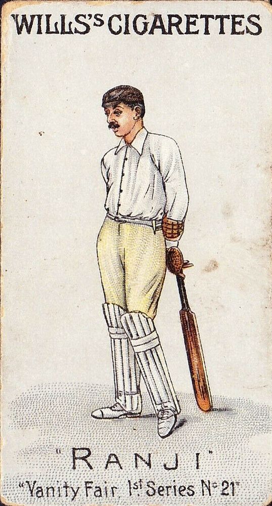 "Ranji", cricket player depicted on a Wills's cigarette card.