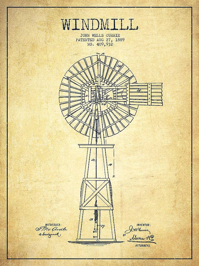 Windmill-patent-drawing-from-1889-vintage-aged-pixel