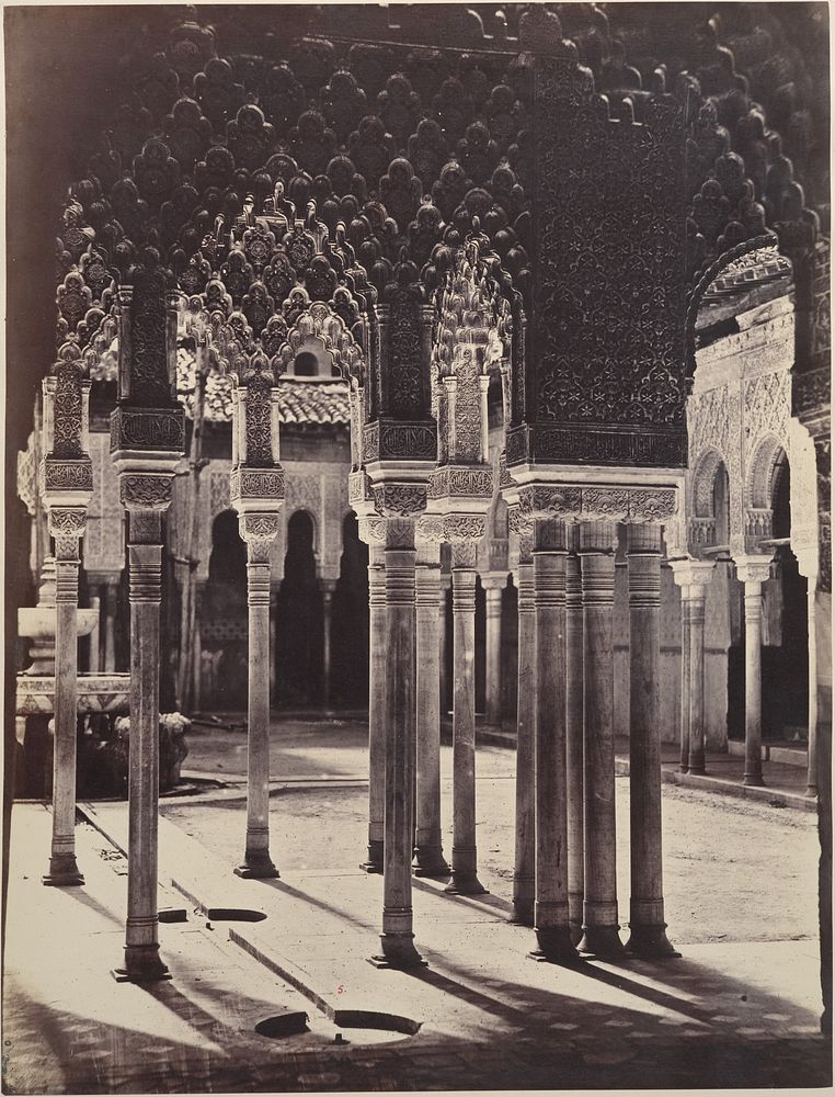 [The Lion Court at the Alhambra, Viewed from Beneath the Portico Temple]