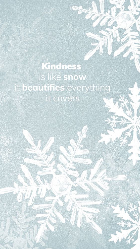 Winter snow Instagram story template, editable text