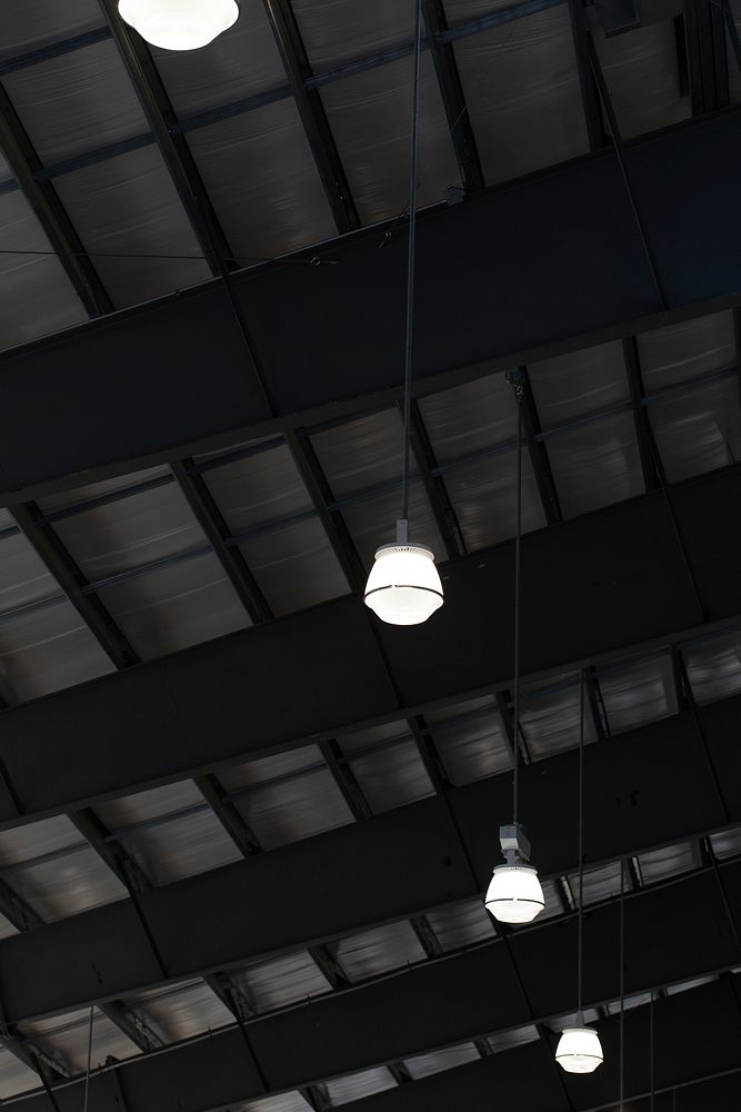 Free ceiling, gray photo, public domain interior design CC0 image.