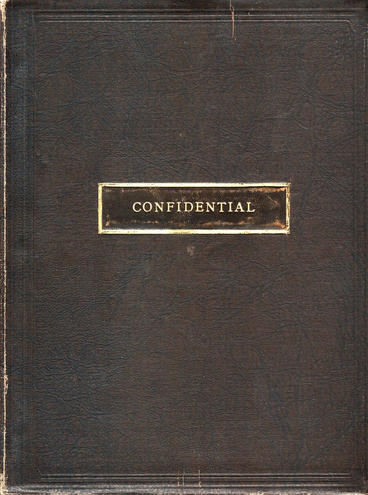 Confidential book. Free public domain CC0 photo.