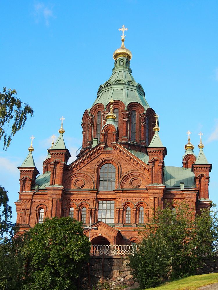 Historical Finnish church architecture. Free public domain CC0 image.