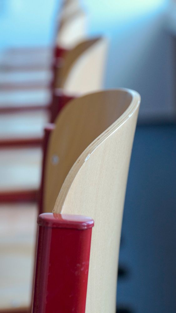 Closeup wooden chair. Free public domain CC0 image.