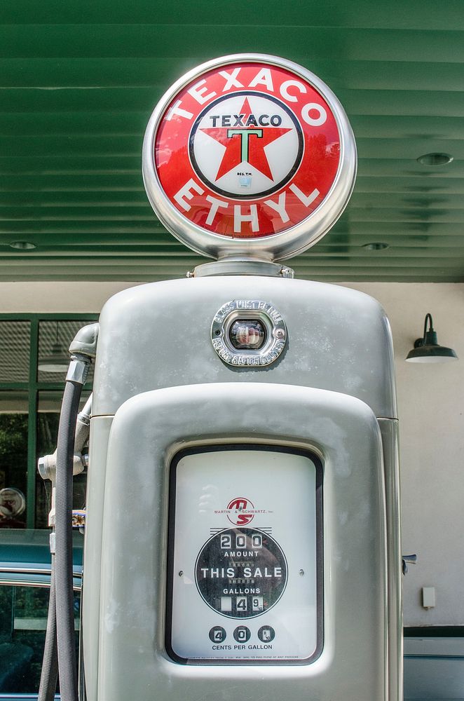 Vintage Texaco gas station, USA, Jan. 9, 2016.