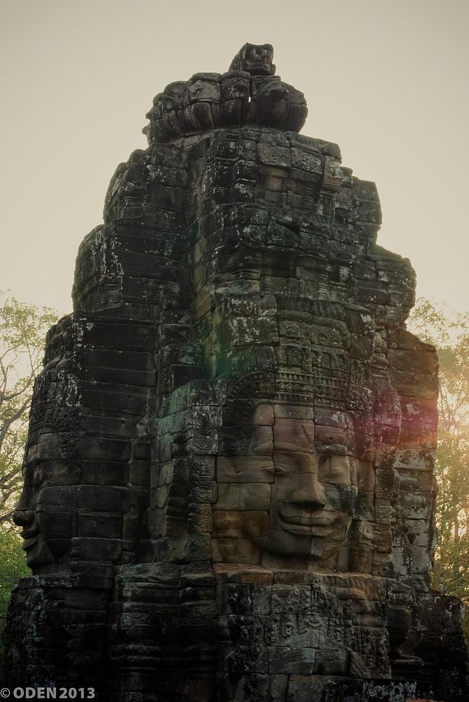 Historical architecture in Angkor Wat, Cambodia . Free public domain CC0 image.