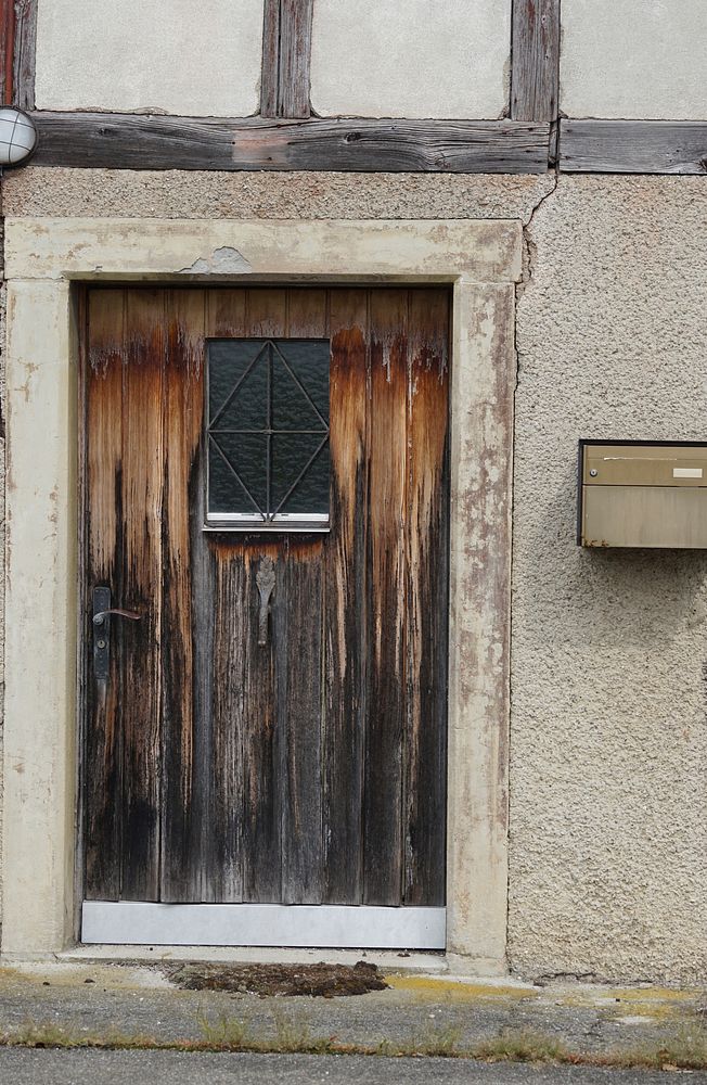Old wooden door. Free public domain CC0 photo.