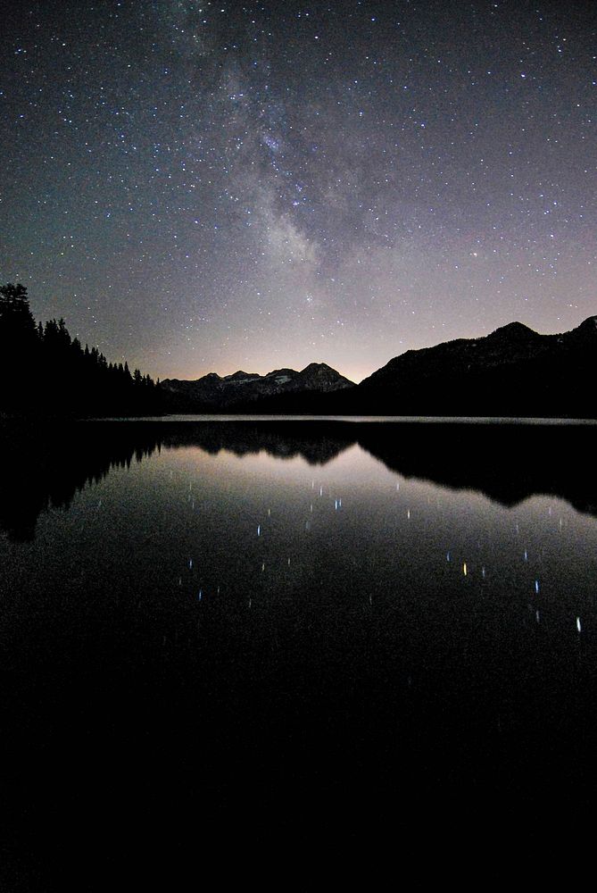 Starry night sky background. Free public domain CC0 photo.