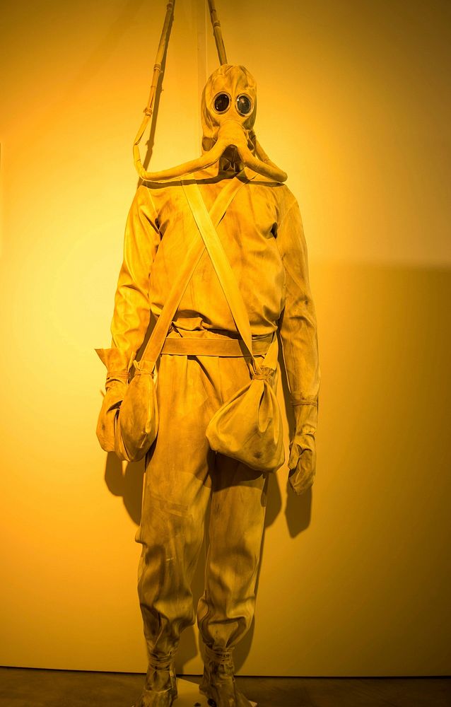 Leonardo da vinci leather diving suit. Free public domain CC0 photo.