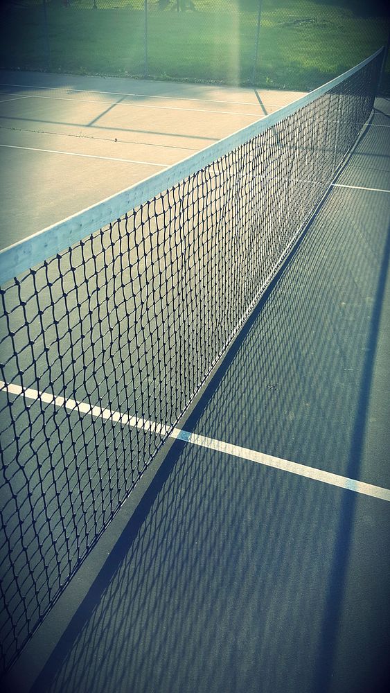Free tennis net closeup photo, public domain sport CC0 image.