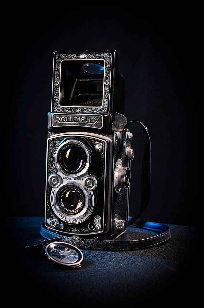Rolleiflex camera, location unknown, date unknown.
