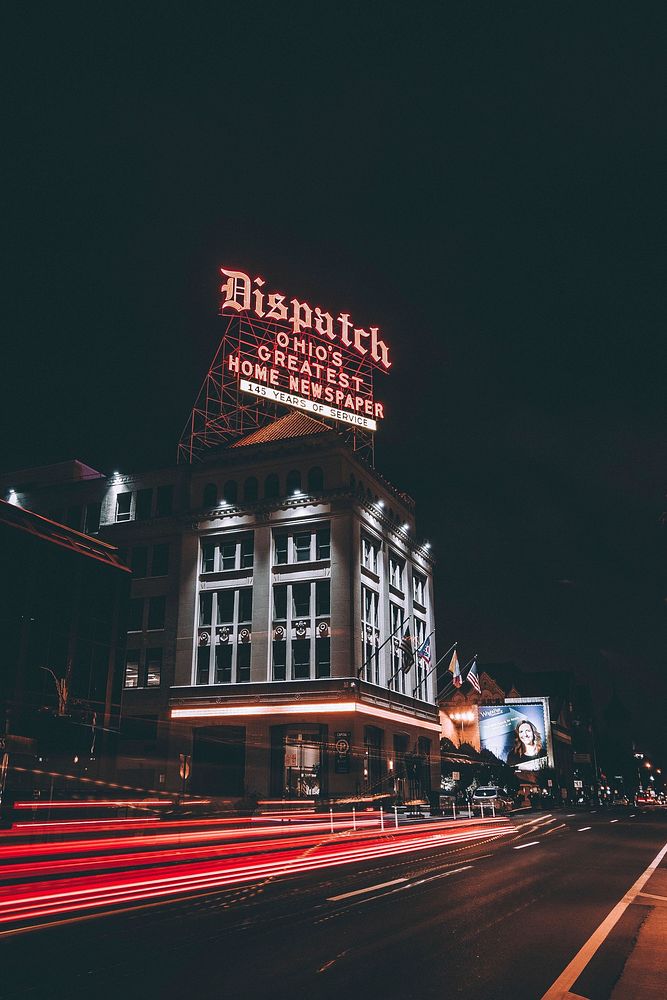 Columbus Dispatch Building, Downtown Columbus, Ohio, USA, date unknown.