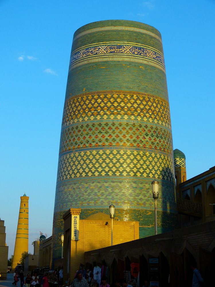 Khiva minaret in Islam. Free public domain CC0 photo.