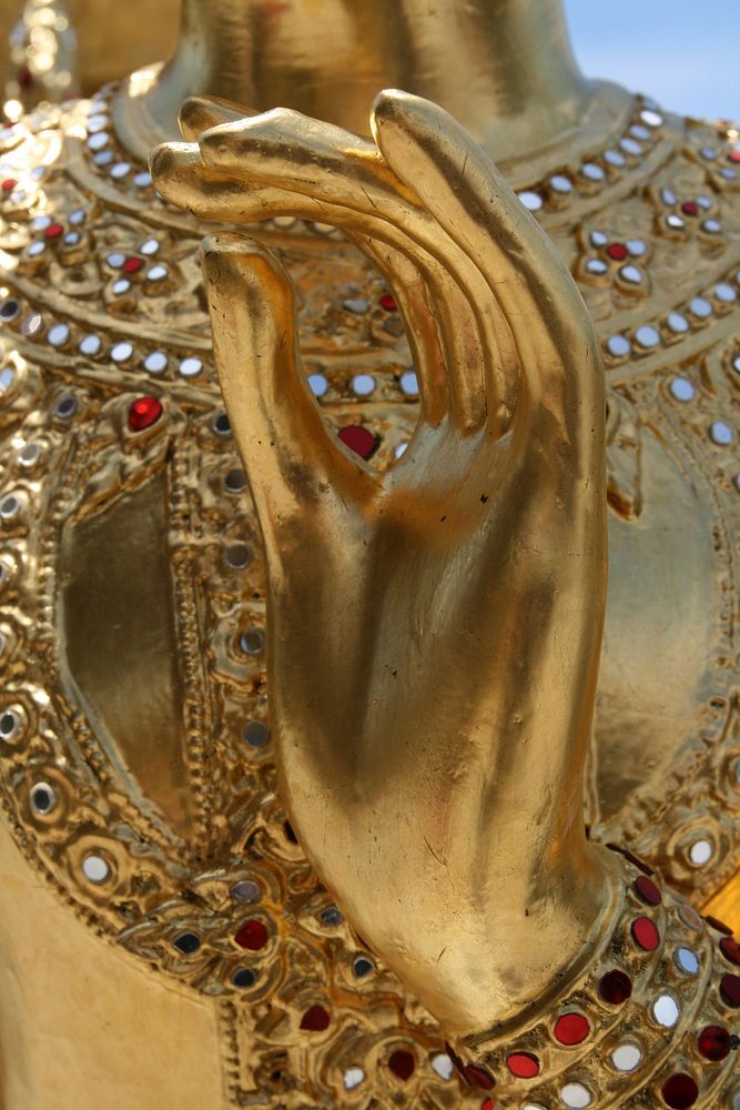 Buddha's hand sculpture. Free public domain CC0 image.