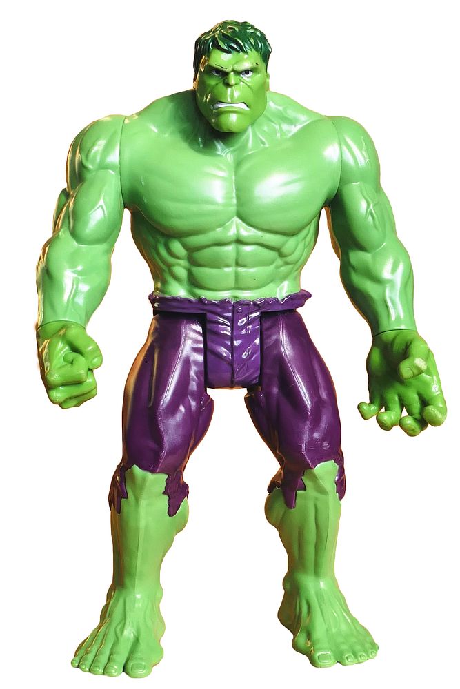 Strong Hulk figurine, superhero cartoon character. Location unknown - Jan. 10, 2016
