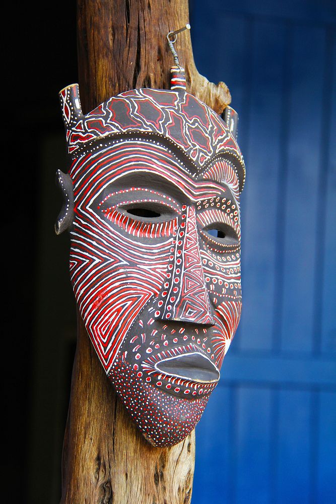 Art wooden mask. Free public domain CC0 photo.