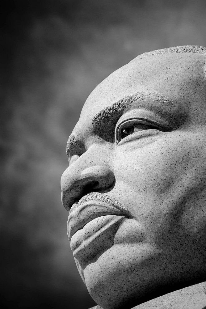 Martin Luther King Jr. statue. Free public domain CC0 photo.