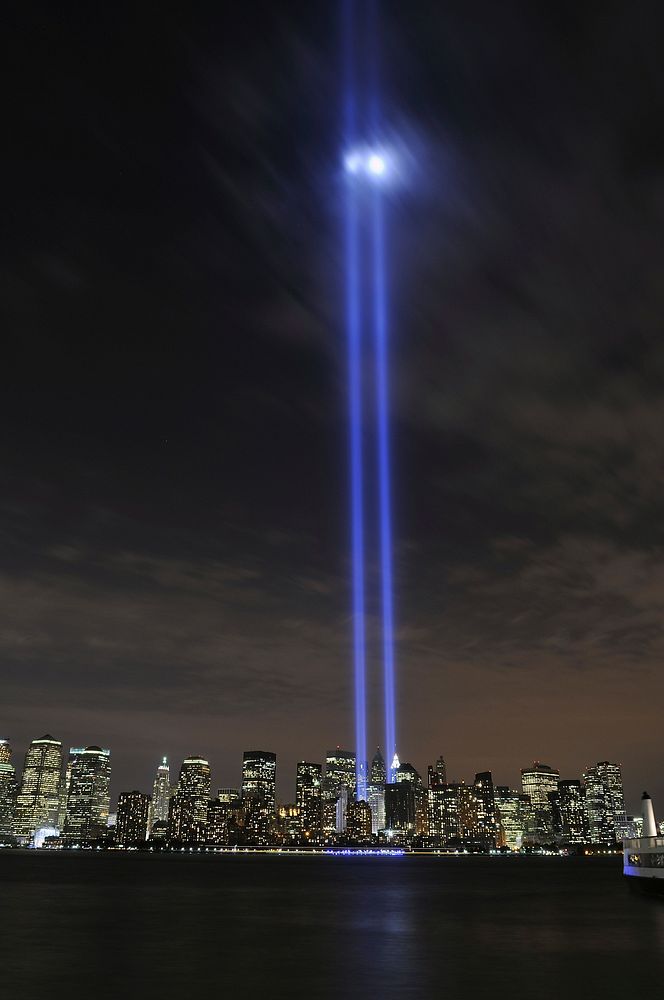 New York City at night. Free public domain CC0 photo.