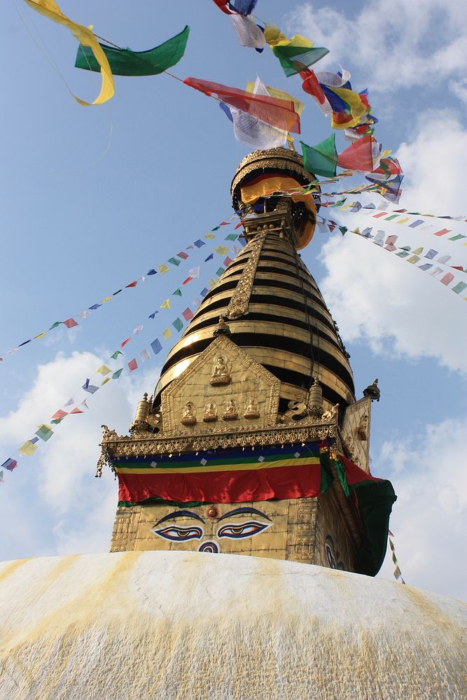 Swayambhunath in Kathmandu, Nepal. Free public domain CC0 photo.