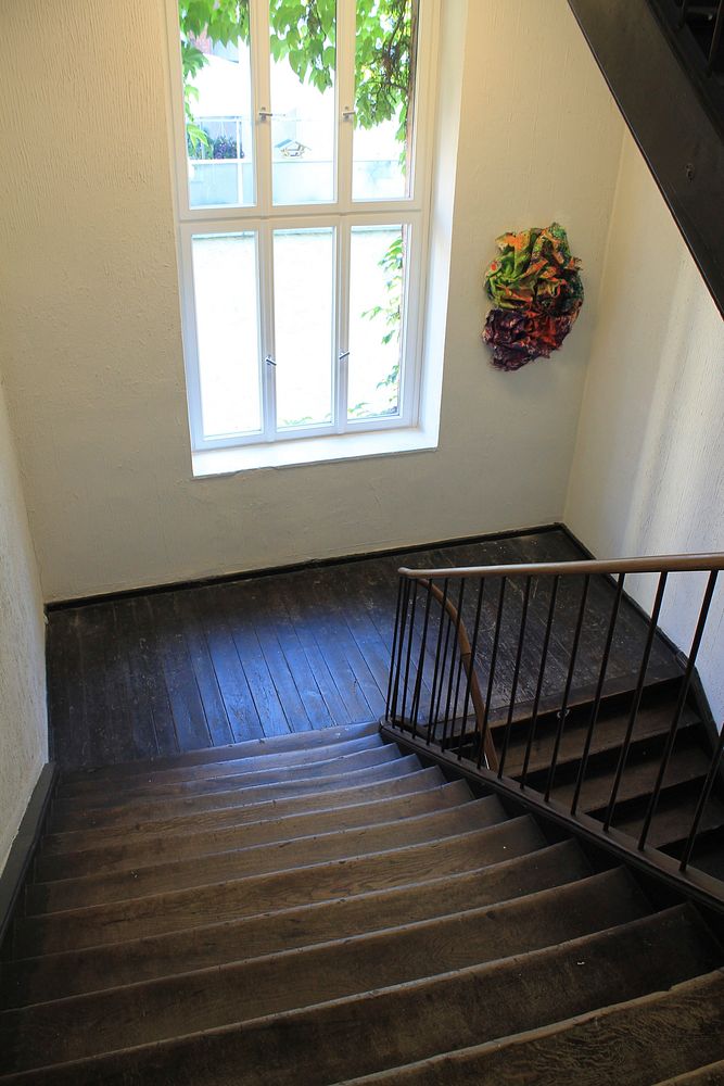 Staircase in house. Free public domain CC0 image.